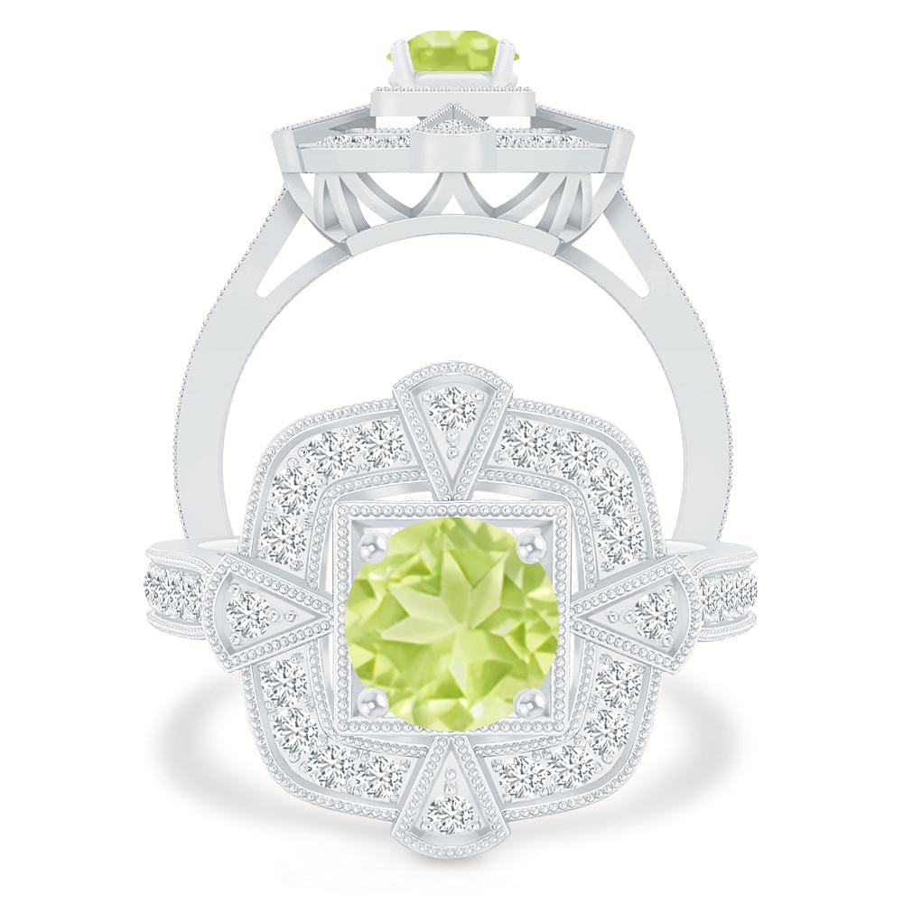 White Gold - Peridot