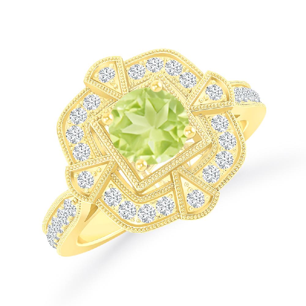 Yellow Gold - Peridot