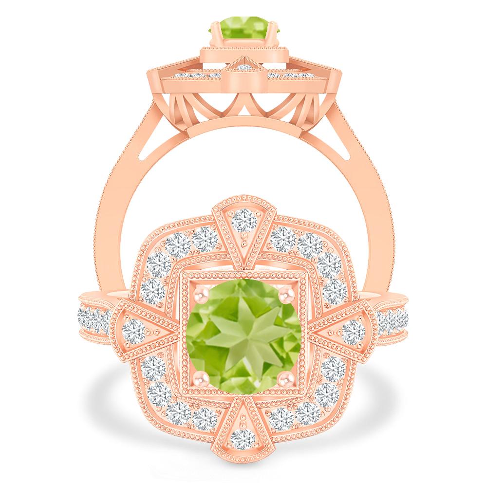 Rose Gold - Peridot