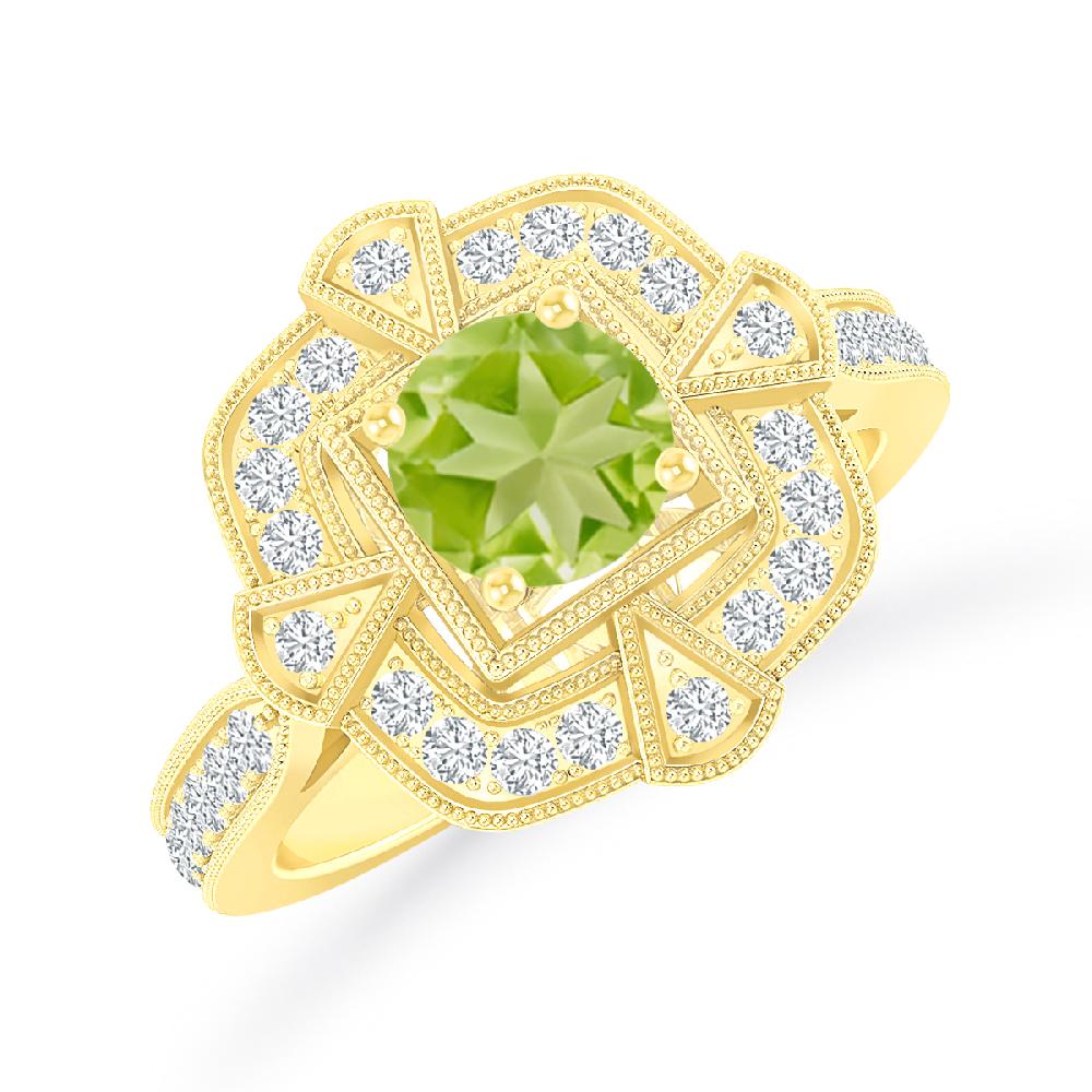 Yellow Gold - Peridot