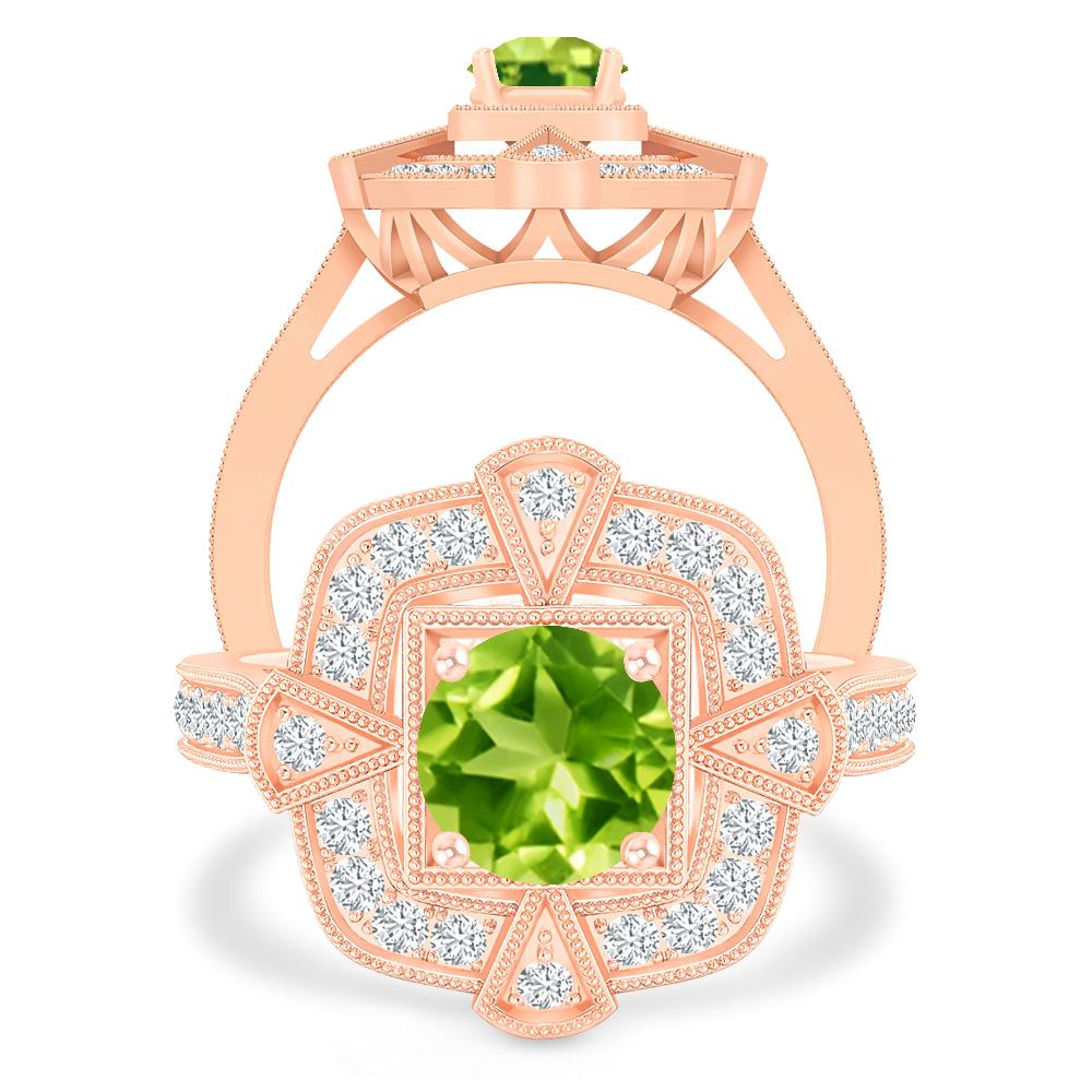 Rose Gold - Peridot