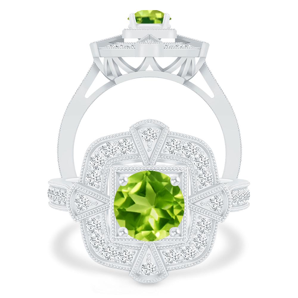 White Gold - Peridot