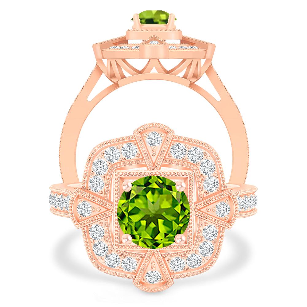 Rose Gold - Peridot