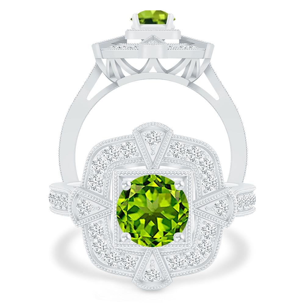 White Gold - Peridot