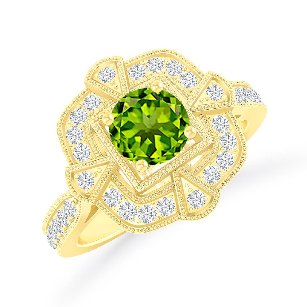 Yellow Gold - Peridot