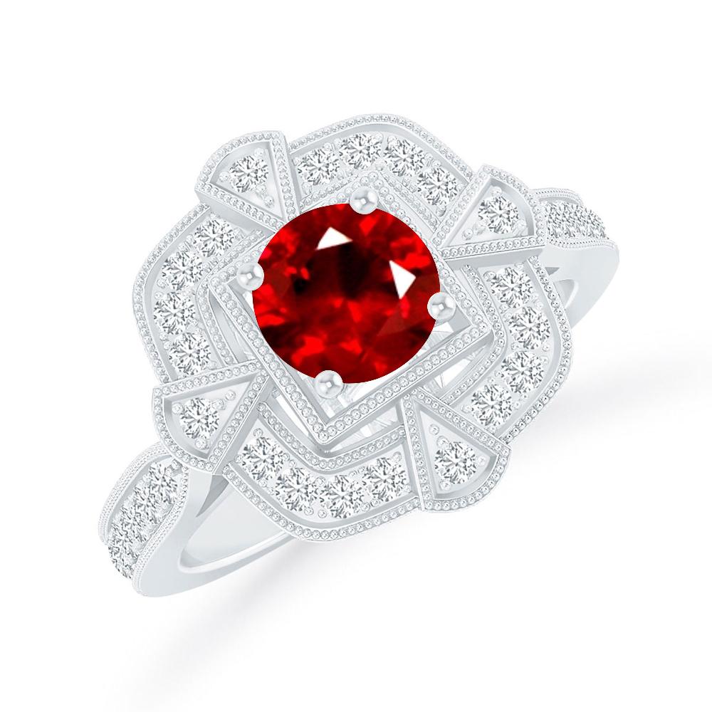 White Gold - Ruby