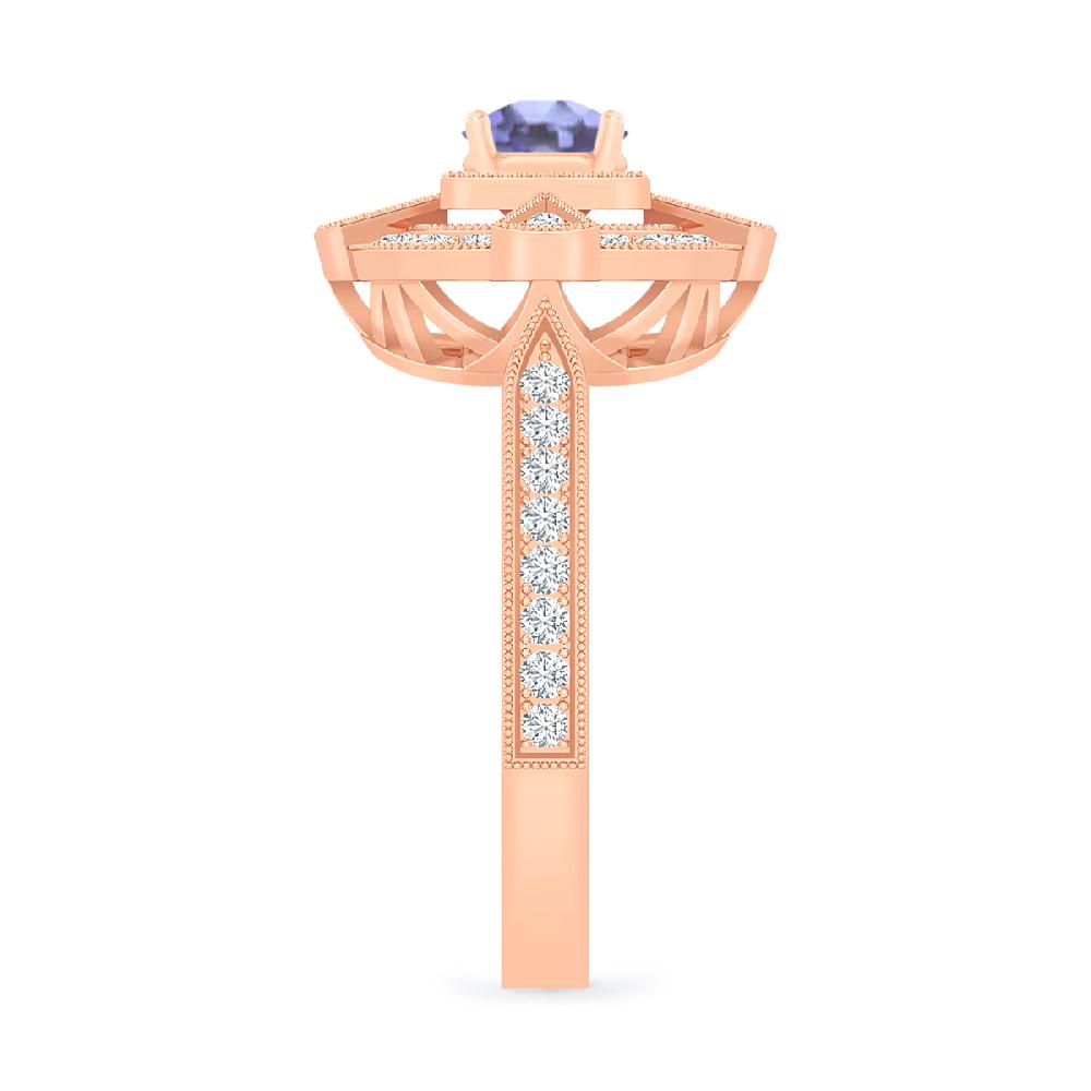 Rose Gold - Tanzanite