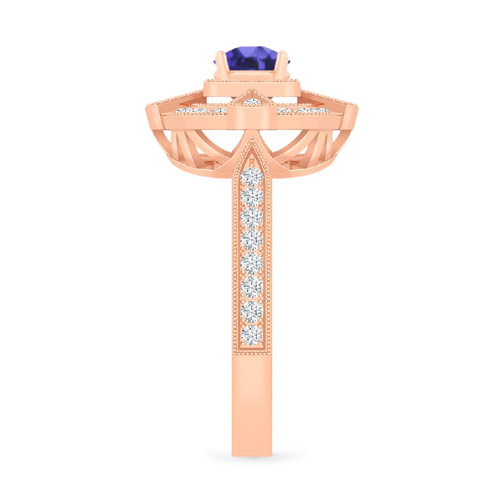 Rose Gold - Tanzanite