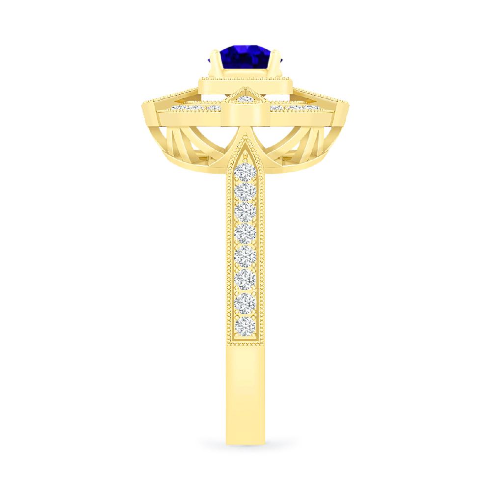 Yellow Gold - Tanzanite