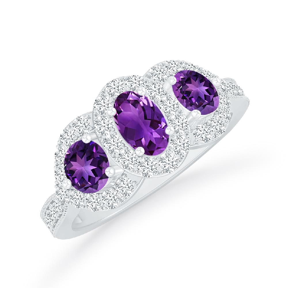 White Gold - Amethyst