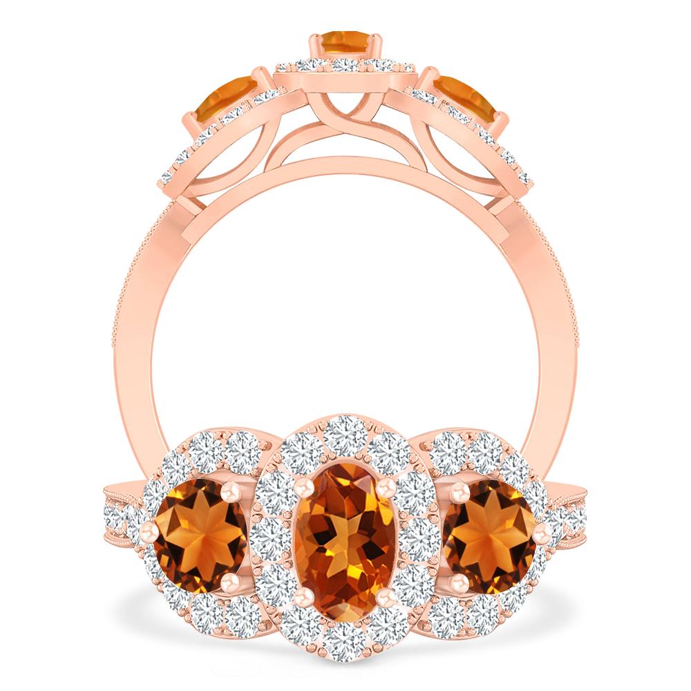 Rose Gold - Citrine