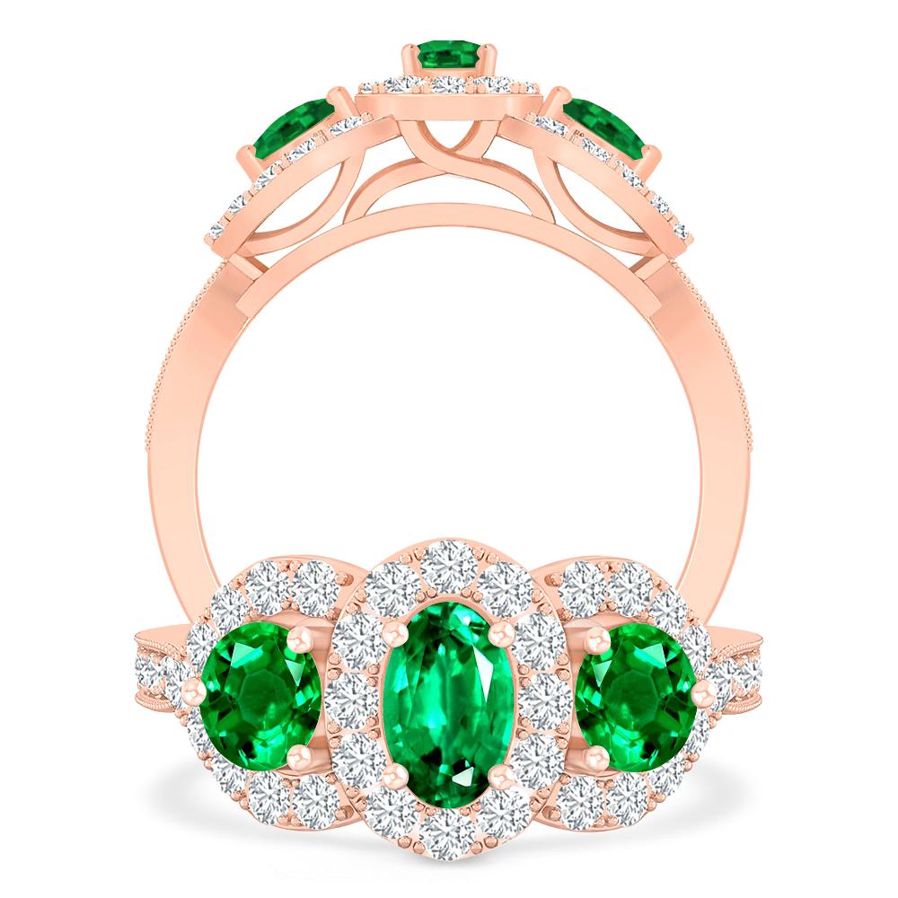 Rose Gold - Emerald