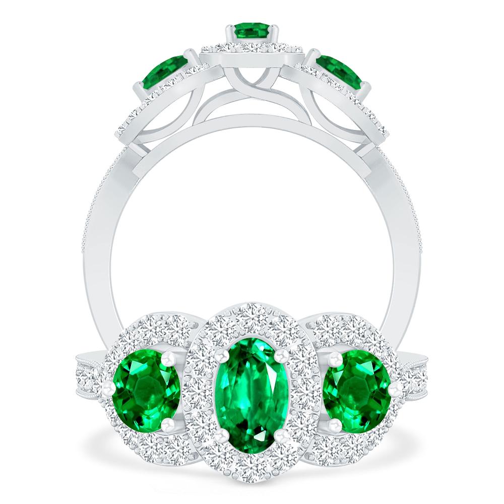 White Gold - Emerald