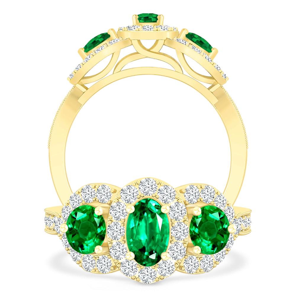 Yellow Gold - Emerald