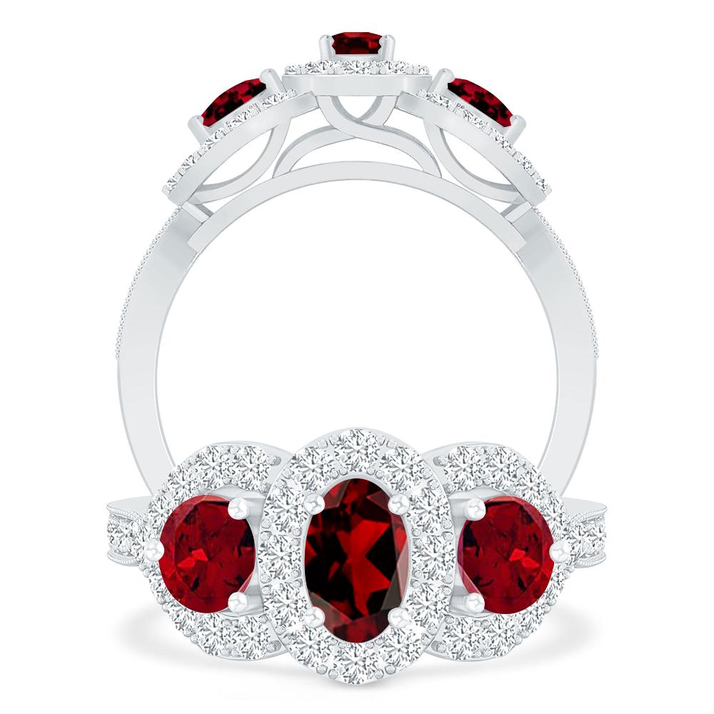 White Gold - Garnet