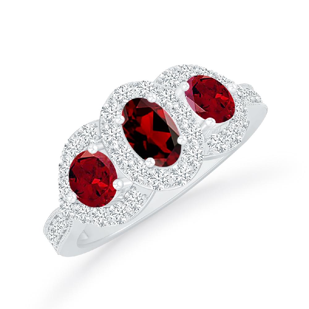 White Gold - Garnet