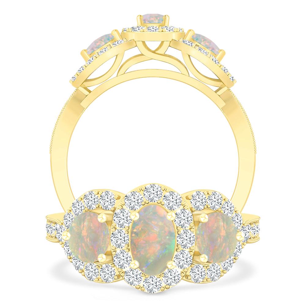 Yellow Gold - Opal