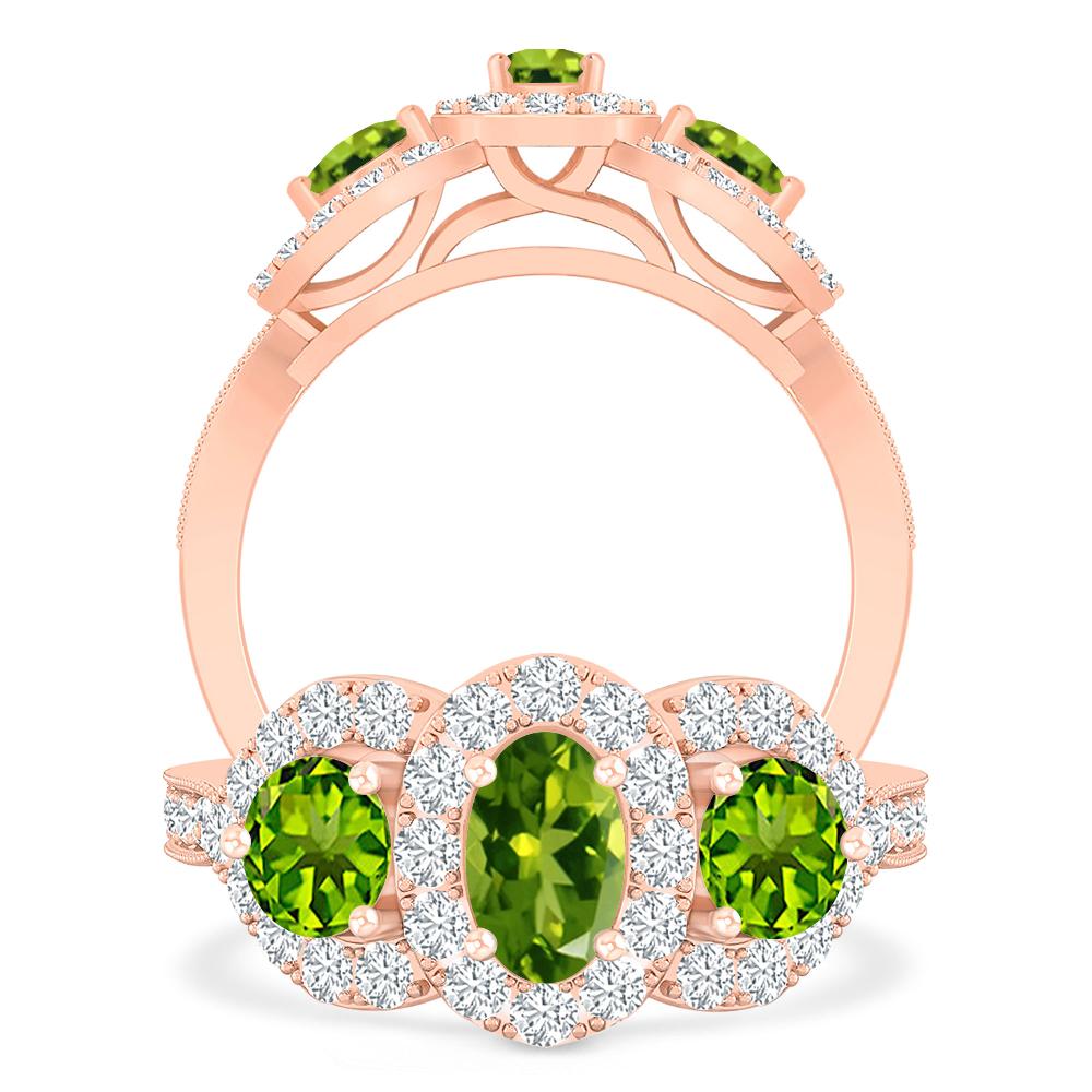 Rose Gold - Peridot