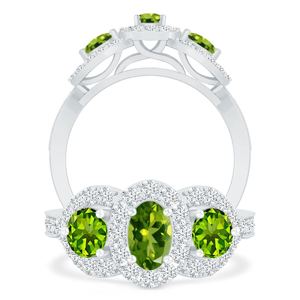 White Gold - Peridot