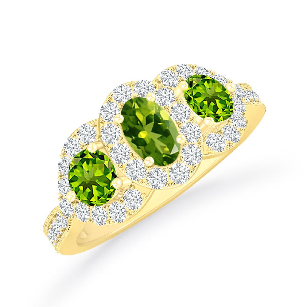 Yellow Gold - Peridot