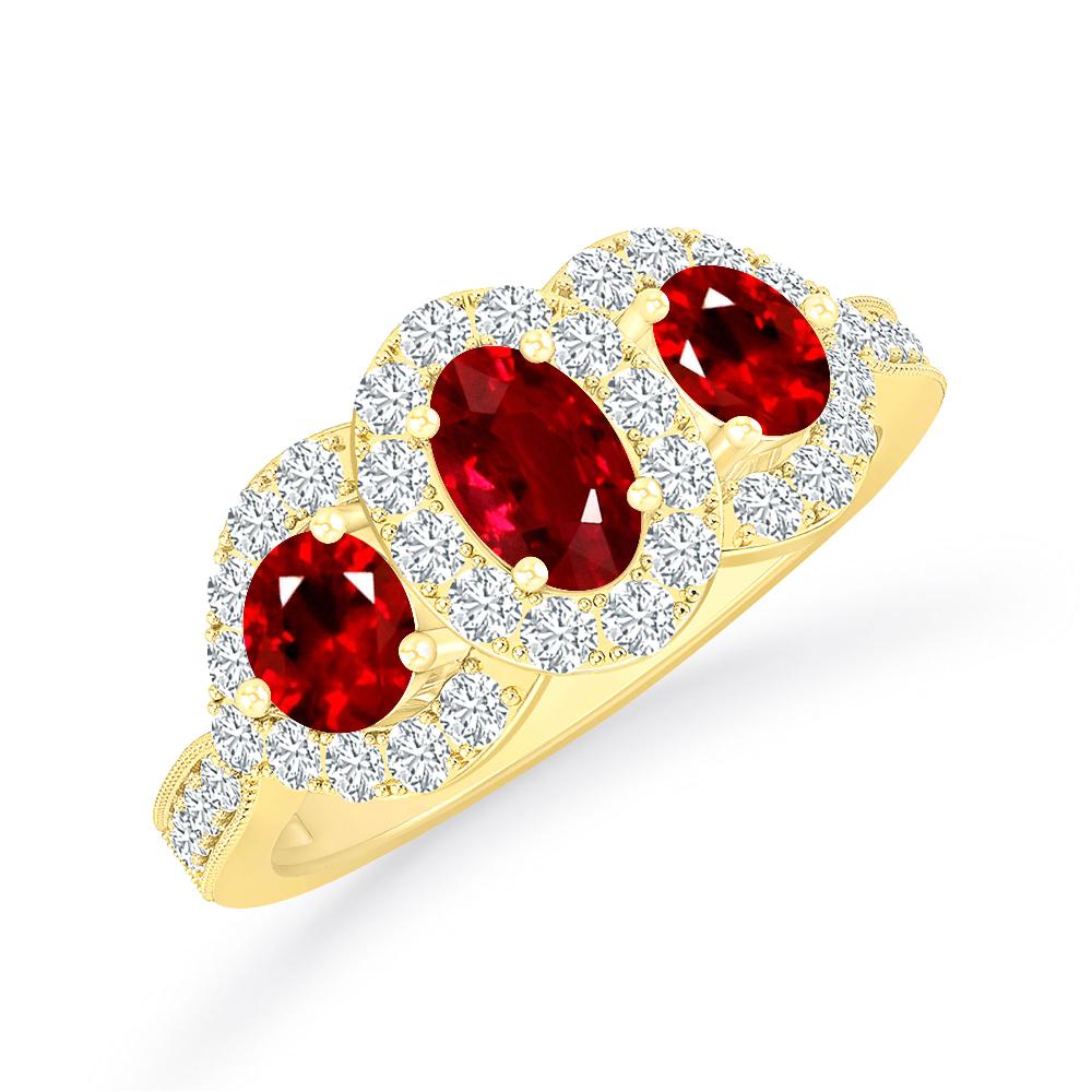 Yellow Gold - Ruby