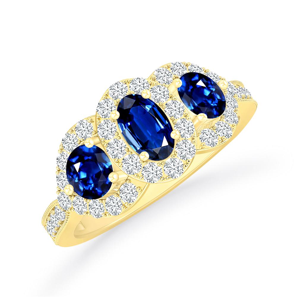 Yellow Gold - Sapphire