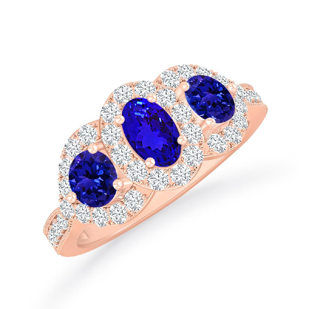 Rose Gold - Tanzanite