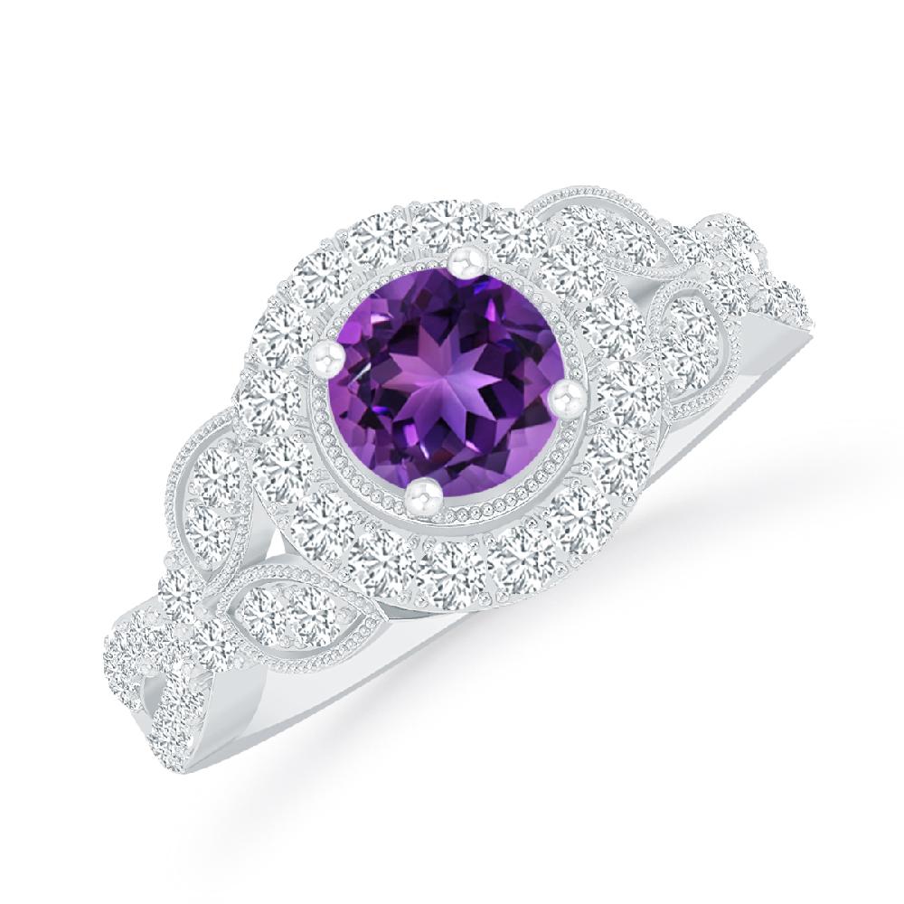 White Gold - Amethyst