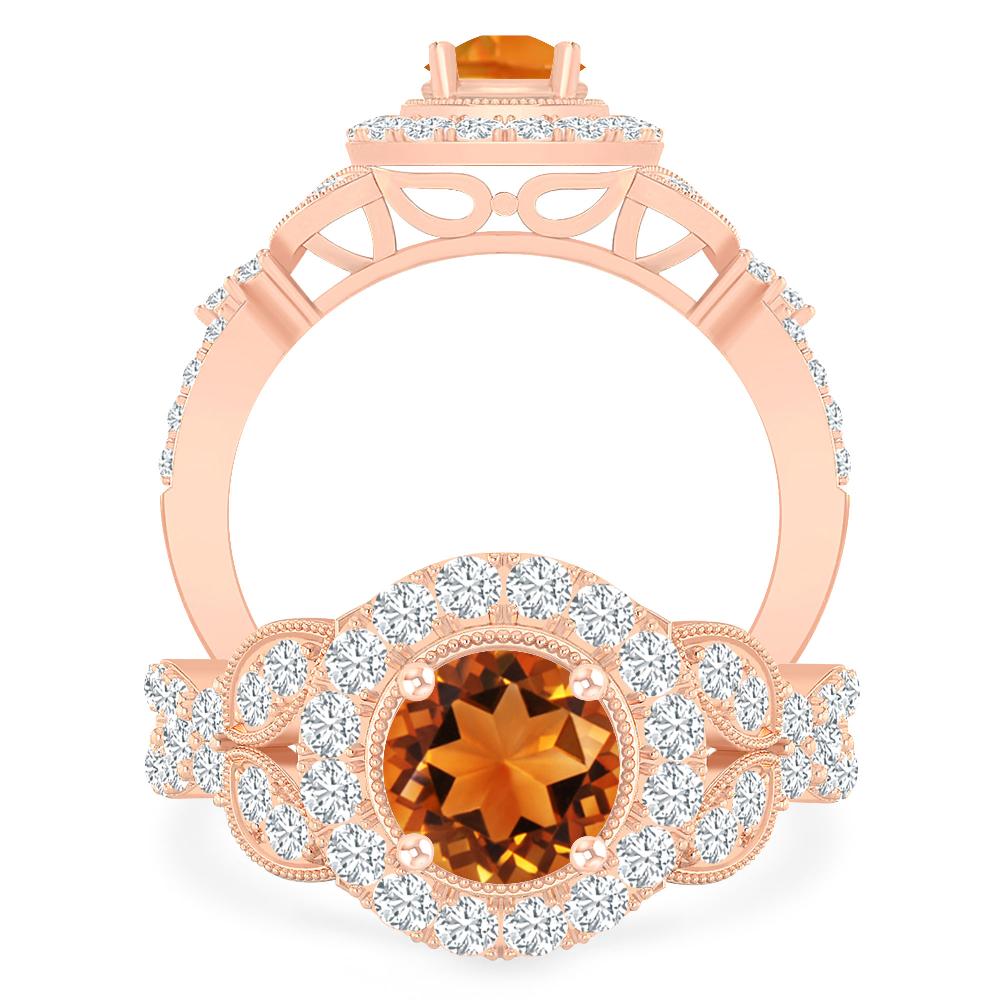 Rose Gold - Citrine