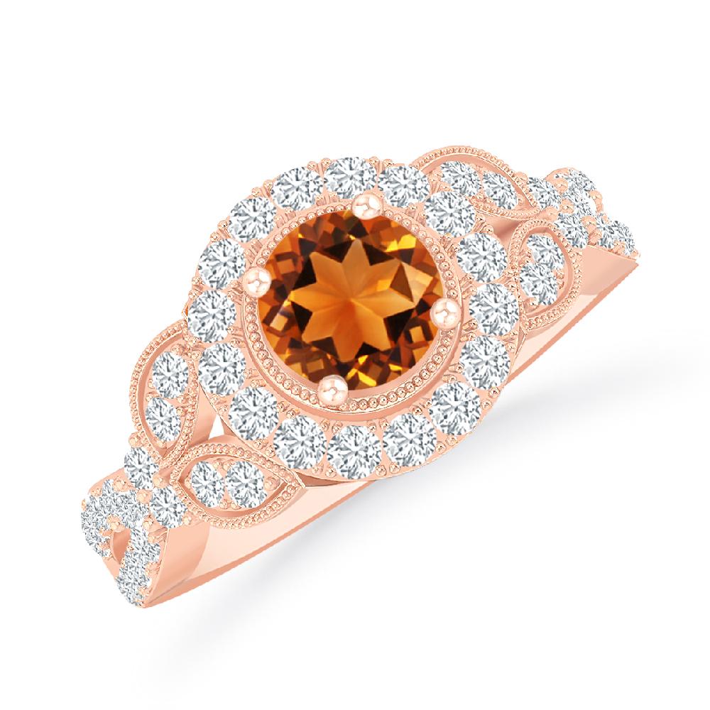 Rose Gold - Citrine