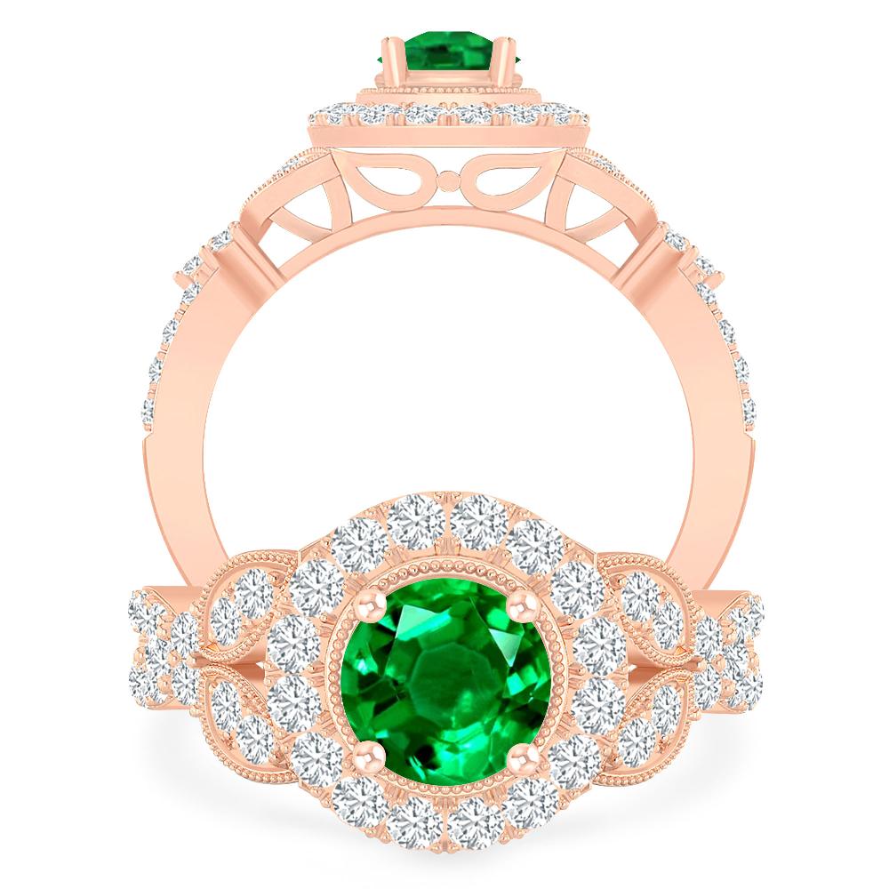 Rose Gold - Emerald