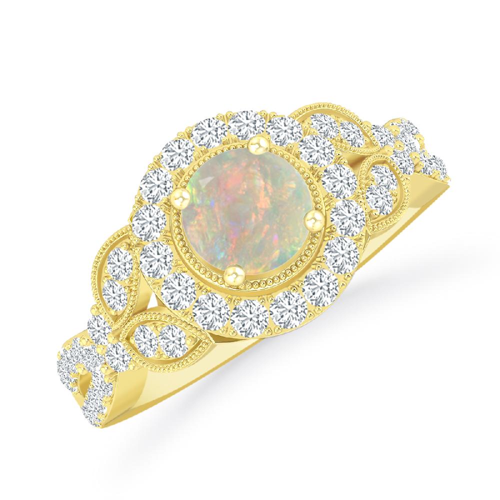 Yellow Gold - Opal