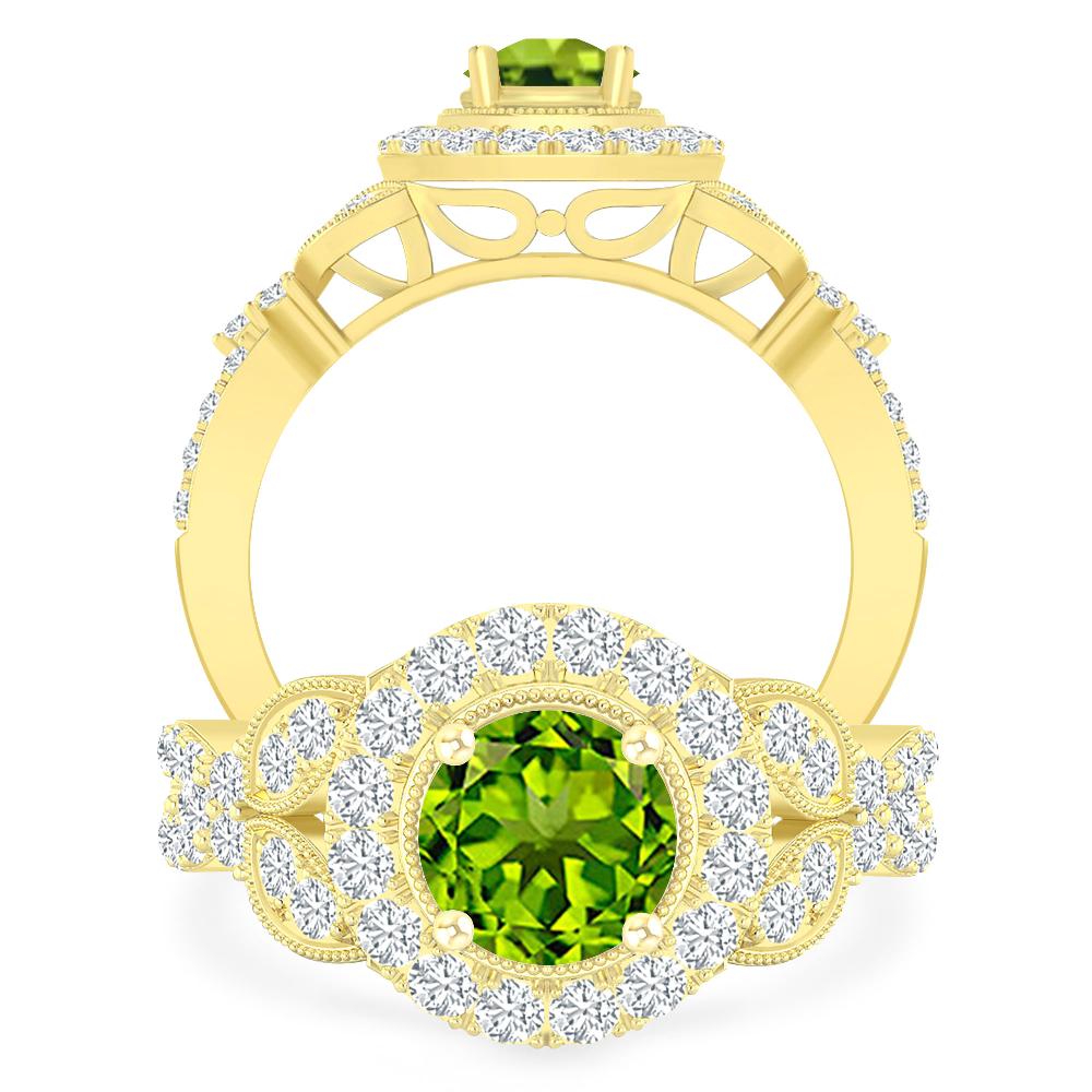 Yellow Gold - Peridot