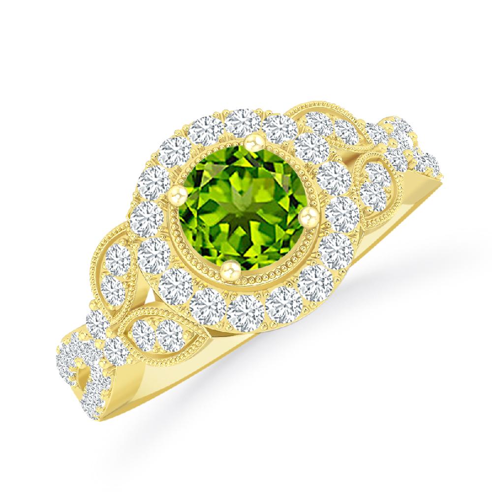 Yellow Gold - Peridot