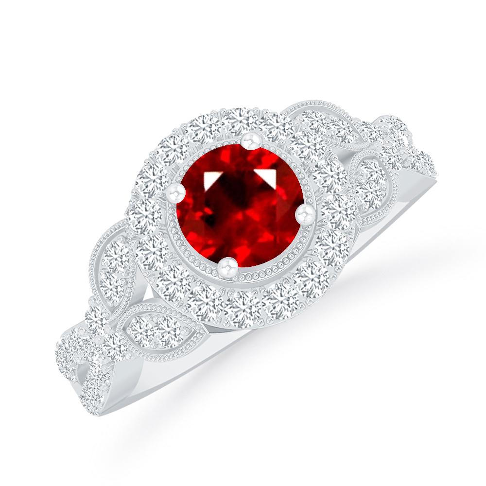 White Gold - Ruby