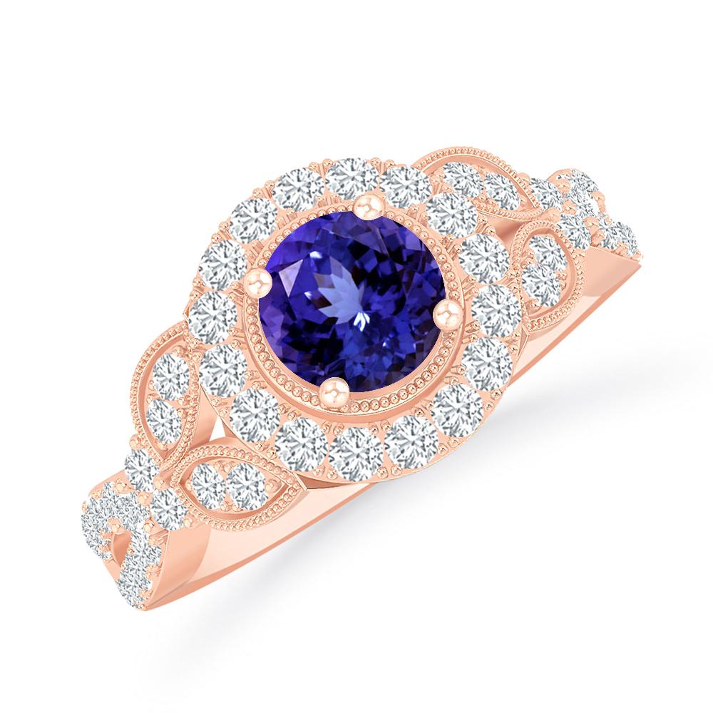 Rose Gold - Tanzanite