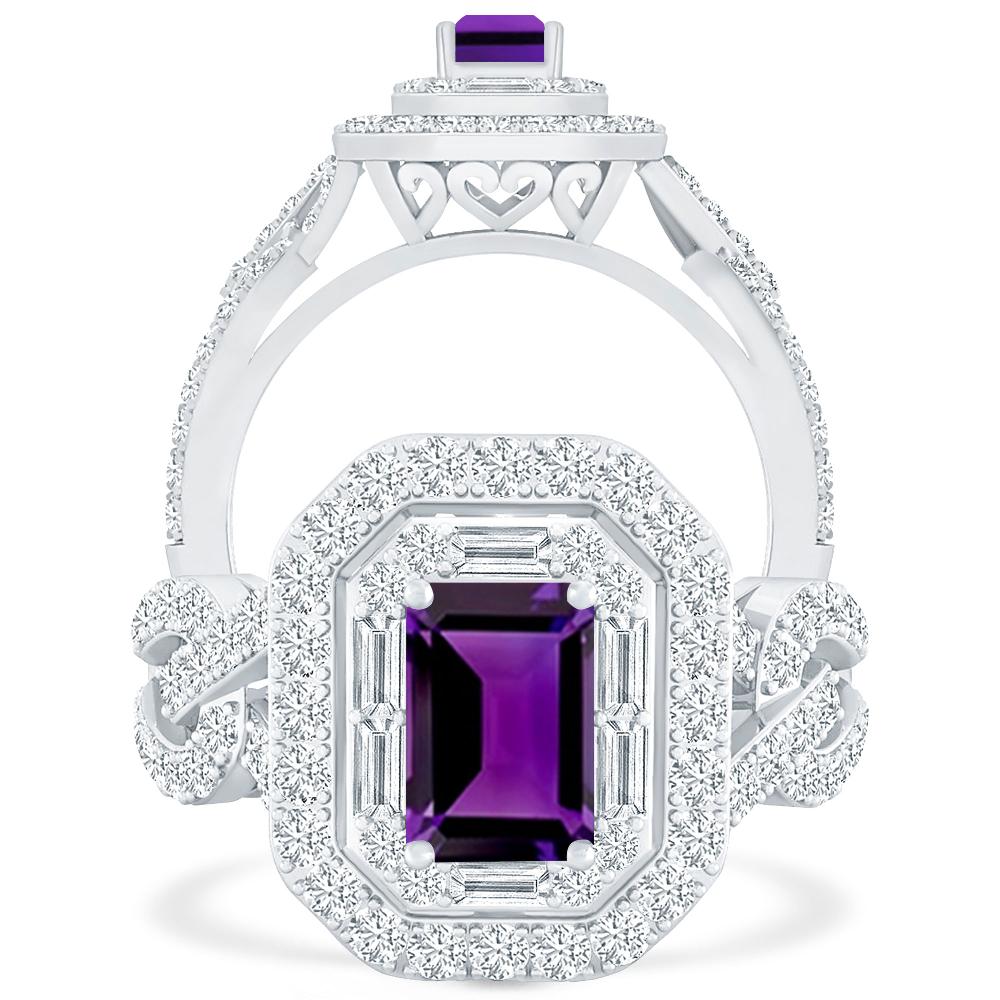 White Gold - Amethyst