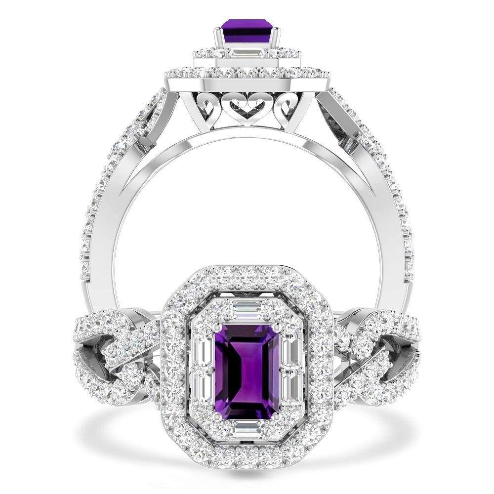 White Gold - Amethyst