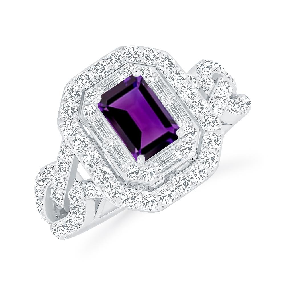 White Gold - Amethyst