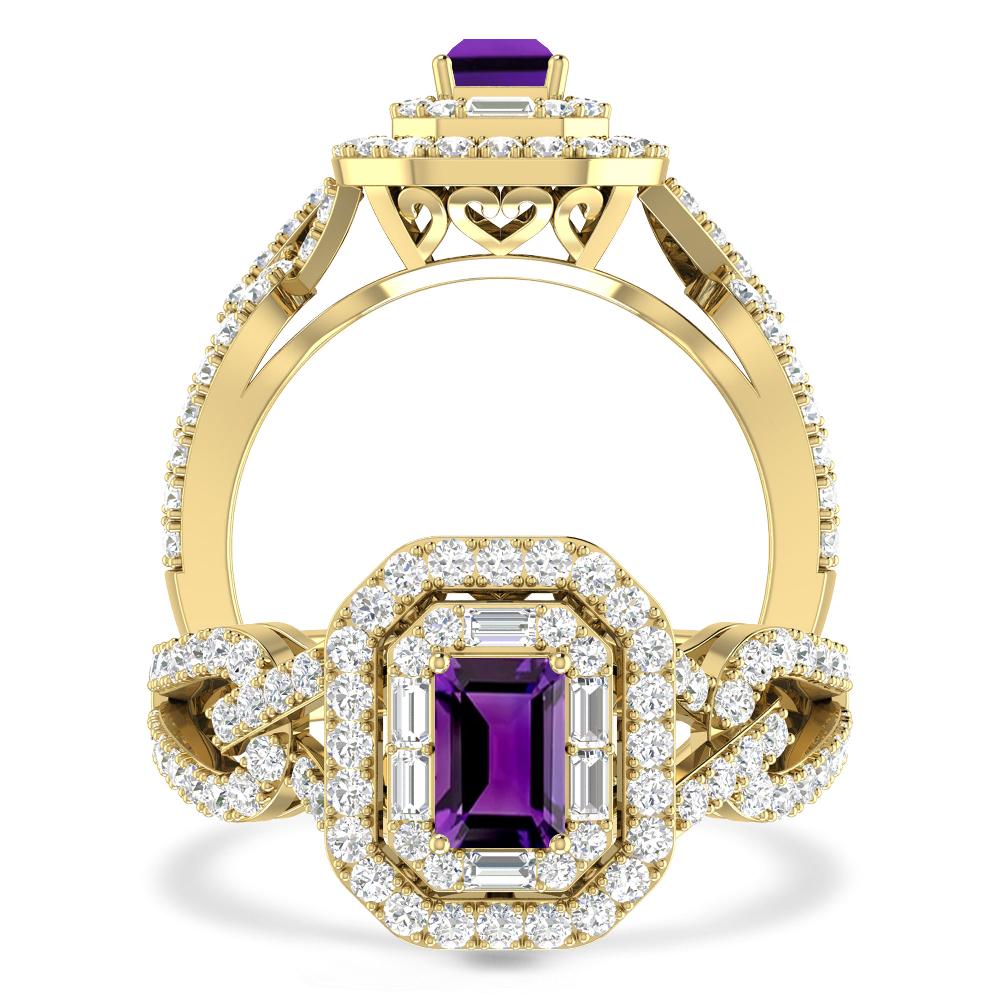 Yellow Gold - Amethyst