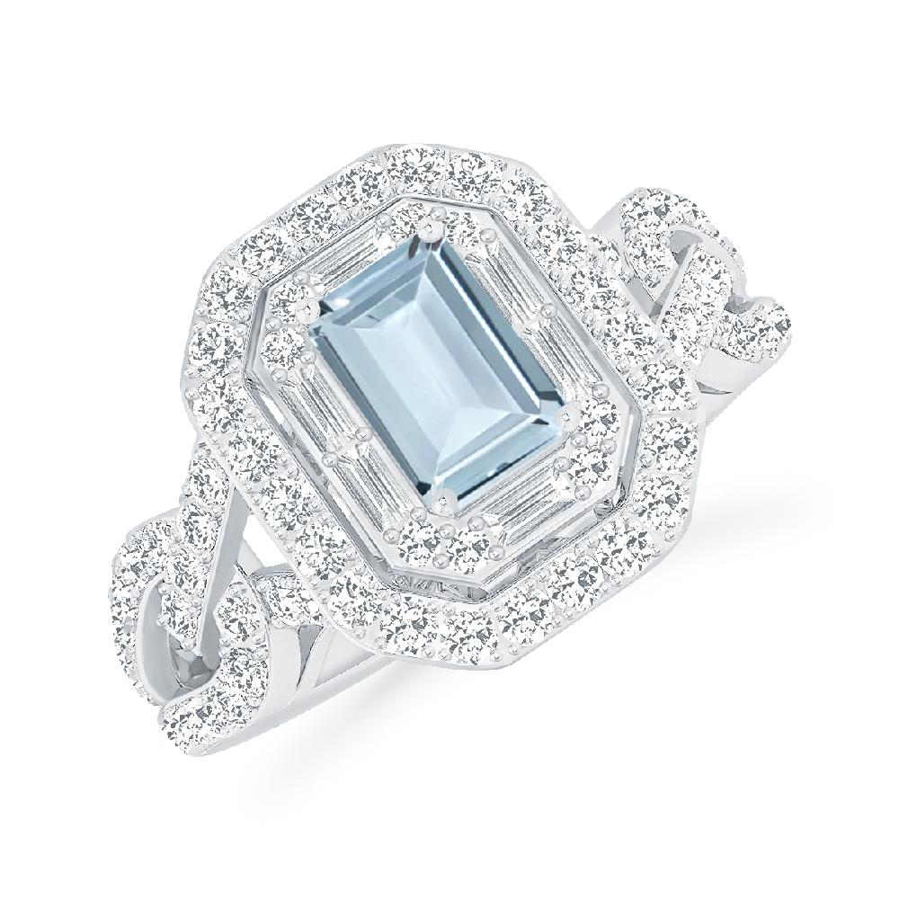 White Gold - Aquamarine