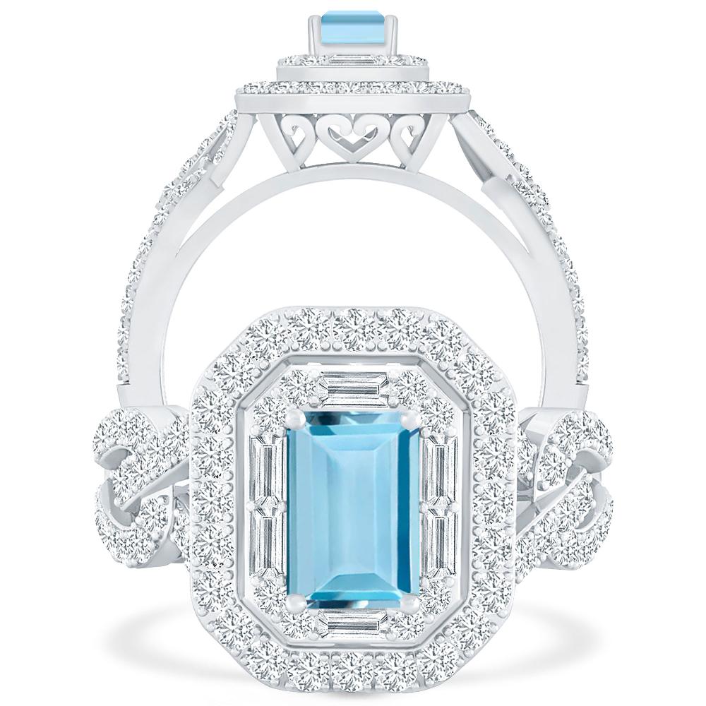 White Gold - Aquamarine