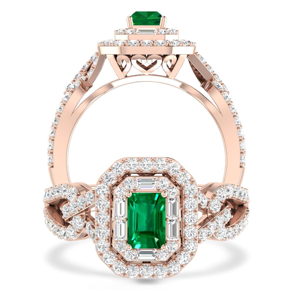 Rose Gold - Emerald