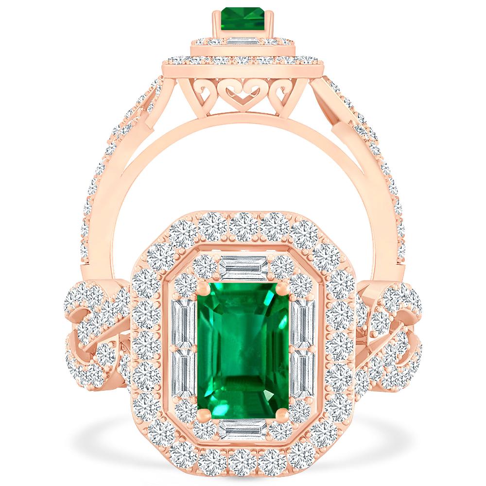 Rose Gold - Emerald