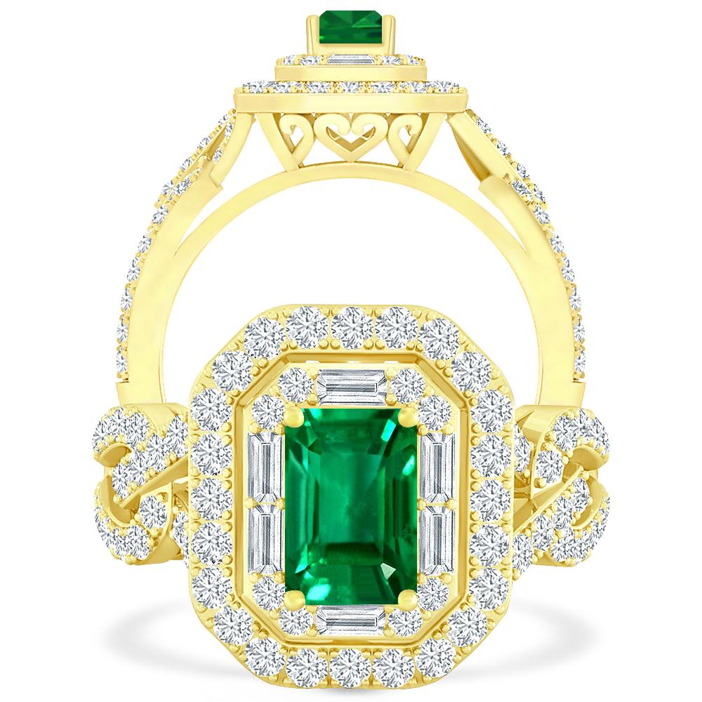 Yellow Gold - Emerald