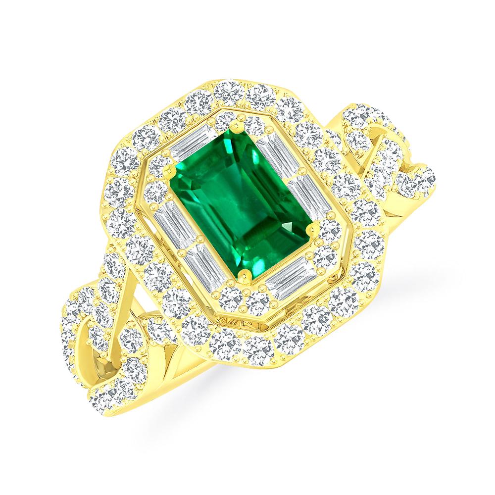 Yellow Gold - Emerald