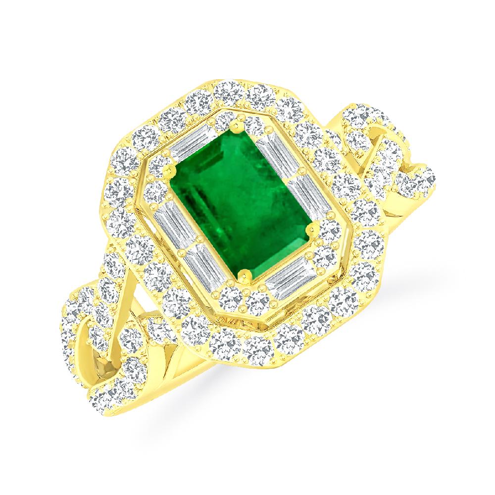 Yellow Gold - Emerald