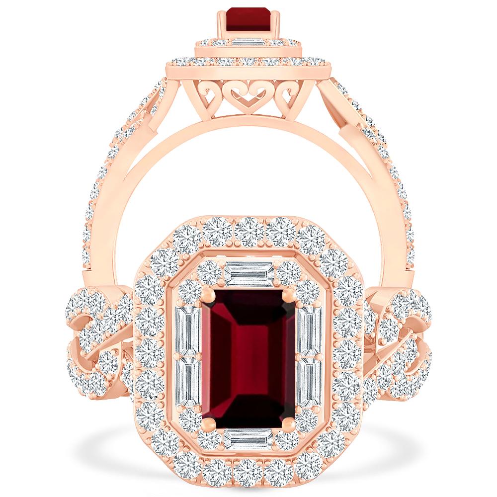 Rose Gold - Garnet