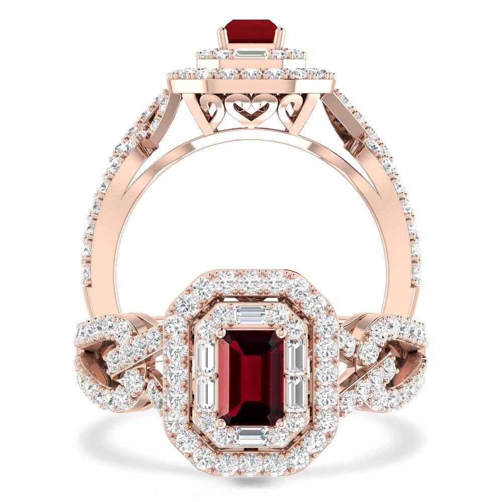 Rose Gold - Garnet