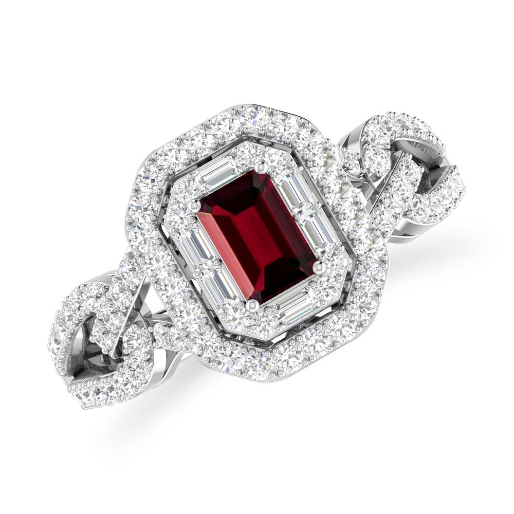 White Gold - Garnet